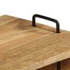 Mesa De Centro，mesa Auxiliar，mesa De Café De Madera Maciza De Mango 100x60x45 Cm Cfw772733