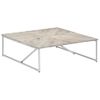 Mesa De Centro，mesa Auxiliar，mesa De Café De Madera Maciza De Mango 110x110x36 Cm Cfw772734