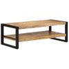 Mesa De Centro，mesa Auxiliar，mesa De Café De Madera Maciza De Mango 120x55x40 Cm Cfw772736