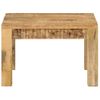 Mesa De Centro，mesa Auxiliar，mesa De Café De Madera Maciza De Mango 55x55x35 Cm Cfw772741