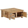 Mesa De Centro，mesa Auxiliar，mesa De Café De Madera Maciza De Mango 67x67x30 Cm Cfw772745