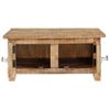 Mesa De Centro，mesa Auxiliar，mesa De Café De Madera Maciza De Mango 67x67x30 Cm Cfw772745