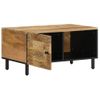 Mesa De Centro，mesa Auxiliar，mesa De Café De Madera Maciza De Mango 80x50x40 Cm Cfw772749