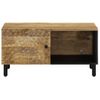 Mesa De Centro，mesa Auxiliar，mesa De Café De Madera Maciza De Mango 80x50x40 Cm Cfw772749