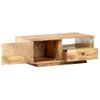 Mesa De Centro，mesa Auxiliar，mesa De Café De Madera Maciza De Mango 90x50x35 Cm Cfw772757