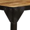 Mesa De Centro，mesa Auxiliar，mesa De Café De Madera Maciza De Mango Rugosa Y Acero 110 Cm Cfw772766