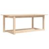 Mesa De Centro，mesa Auxiliar，mesa De Café De Madera Maciza De Pino 110x55x45 Cm Cfw772782