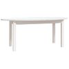 Mesa De Centro，mesa Auxiliar，mesa De Café De Madera Maciza De Pino Blanco 110x55x45 Cm Cfw772824