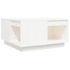 Mesa De Centro，mesa Auxiliar，mesa De Café De Madera Maciza De Pino Blanco 60x61x32,5 Cm Cfw772838