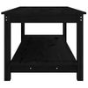 Mesa De Centro，mesa Auxiliar，mesa De Café De Madera Maciza De Pino Negro 110x55x45 Cm Cfw772932