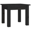 Mesa De Centro，mesa Auxiliar，mesa De Café De Madera Maciza De Pino Negro 35x35x30 Cm Cfw772935