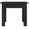 Mesa De Centro，mesa Auxiliar，mesa De Café De Madera Maciza De Pino Negro 35x35x30 Cm Cfw772935