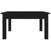 Mesa De Centro，mesa Auxiliar，mesa De Café De Madera Maciza De Pino Negro 55x55x30 Cm Cfw772941