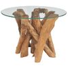 Mesa De Centro，mesa Auxiliar，mesa De Café De Madera Maciza De Teca 60 Cm Cfw772986