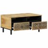 Mesa De Centro，mesa Auxiliar，mesa De Café De Madera Maciza Mango 80x54x40 Cm Cfw773002