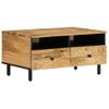 Mesa De Centro，mesa Auxiliar，mesa De Café De Madera Maciza Mango 80x54x40 Cm Cfw773003