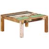 Mesa De Centro，mesa Auxiliar，mesa De Café De Madera Maciza Reciclada 80x80x40 Cm Cfw773033