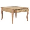 Mesa De Centro，mesa Auxiliar，mesa De Café De Madera Marrón 80x80x50 Cm Cfw773050