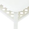 Mesa De Centro，mesa Auxiliar，mesa De Café De Plástico Blanco 90x60x46 Cm Cfw773060