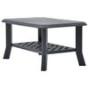 Mesa De Centro，mesa Auxiliar，mesa De Café De Plástico Gris Antracita 90x60x46 Cm Cfw773061