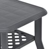 Mesa De Centro，mesa Auxiliar，mesa De Café De Plástico Gris Antracita 90x60x46 Cm Cfw773061