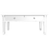 Mesa De Centro，mesa Auxiliar，mesa De Café Especular Madera Tecnológica Vidrio 106x45x45 Cm Cfw773112