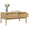 Mesa De Centro，mesa Auxiliar，mesa De Café Floro Madera De Pino Marrón Cera 99x55,5x45 Cm Cfw773116