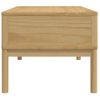 Mesa De Centro，mesa Auxiliar，mesa De Café Floro Madera De Pino Marrón Cera 99x55,5x45 Cm Cfw773116