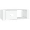 Mesa De Centro，mesa Auxiliar，mesa De Café Madera Contrachapada Blanco 100x50,5x35 Cm Cfw773141