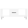 Mesa De Centro，mesa Auxiliar，mesa De Café Madera Contrachapada Blanco 102x50x40 Cm Cfw773155