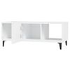 Mesa De Centro，mesa Auxiliar，mesa De Café Madera Contrachapada Blanco 102x50x40 Cm Cfw773158