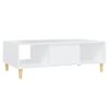 Mesa De Centro，mesa Auxiliar，mesa De Café Madera Contrachapada Blanco 103,5x60x35cm Cfw773169