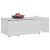 Mesa De Centro，mesa Auxiliar，mesa De Café Madera Contrachapada Blanco 150x50x35 Cm Cfw773172