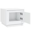 Mesa De Centro，mesa Auxiliar，mesa De Café Madera Contrachapada Blanco 51x50x44 Cm Cfw773176