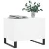 Mesa De Centro，mesa Auxiliar，mesa De Café Madera Contrachapada Blanco 60x44,5x45 Cm Cfw773185