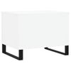 Mesa De Centro，mesa Auxiliar，mesa De Café Madera Contrachapada Blanco 60x44,5x45 Cm Cfw773185