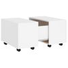 Mesa De Centro，mesa Auxiliar，mesa De Café Madera Contrachapada Blanco 60x60x38 Cm Cfw773196