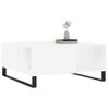 Mesa De Centro，mesa Auxiliar，mesa De Café Madera Contrachapada Blanco 80x80x36,5 Cm Cfw773206