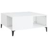 Mesa De Centro，mesa Auxiliar，mesa De Café Madera Contrachapada Blanco 80x80x36,5 Cm Cfw773208