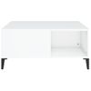 Mesa De Centro，mesa Auxiliar，mesa De Café Madera Contrachapada Blanco 80x80x36,5 Cm Cfw773208