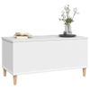 Mesa De Centro，mesa Auxiliar，mesa De Café Madera Contrachapada Blanco 90x44,5x45 Cm Cfw773216