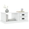 Mesa De Centro，mesa Auxiliar，mesa De Café Madera Contrachapada Blanco 90x50x35 Cm Cfw773219