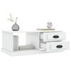 Mesa De Centro，mesa Auxiliar，mesa De Café Madera Contrachapada Blanco 90x50x35 Cm Cfw773219