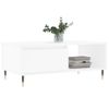 Mesa De Centro，mesa Auxiliar，mesa De Café Madera Contrachapada Blanco 90x50x36,5 Cm Cfw773220