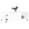 Mesa De Centro，mesa Auxiliar，mesa De Café Madera Contrachapada Blanco 90x50x36,5 Cm Cfw773220