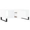 Mesa De Centro，mesa Auxiliar，mesa De Café Madera Contrachapada Blanco 90x50x36,5 Cm Cfw773222