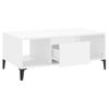 Mesa De Centro，mesa Auxiliar，mesa De Café Madera Contrachapada Blanco 90x50x36,5 Cm Cfw773225