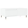 Mesa De Centro，mesa Auxiliar，mesa De Café Madera Contrachapada Blanco 90x50x36,5 Cm Cfw773226