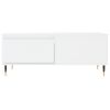 Mesa De Centro，mesa Auxiliar，mesa De Café Madera Contrachapada Blanco 90x50x36,5 Cm Cfw773226