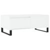 Mesa De Centro，mesa Auxiliar，mesa De Café Madera Contrachapada Blanco 90x50x36,5 Cm Cfw773228